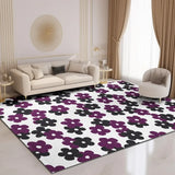 Boxtoday Bright Flowers Decoration Living Room Carpet Cloakroom Bedroom Bedside Soft Mat Printed Coffee Tables Plush Rug Ковер Tapis 러그