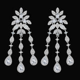 2025 New 4-piece Bride Zirconia Full Set Women's Party Jewelry Set Luxury Dubai Nigeria CZ Crystal Wedding Jewelry Set