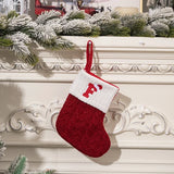 Boxtoday Christmas Stockings Decorations Knitted Socks with Letter Knit Stocking, Alphabet Pendant Gift Bag Xmas Stockings Personalized