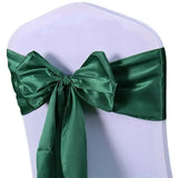 Boxtoday 10/50pcs Satin Chair Bow Sashes Wholesale Wedding Chair Knot Ribbon Ties For Party Event Hotel Banquet Supplies Home Decorations