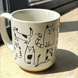 Boxtoday Creative Hand-painted Ceramic Mug Cartoon Large Capacity Office Home Breakfast Milk Coffee Cup High Temperature Resistant