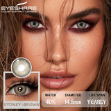 Boxtoday 1Pair Colored Contact Lenses for Eyes Brown Natural Eye Lenses Gray Contacts Green Lenses Fashion Blue Lenses Yearly