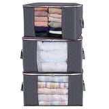 Boxtoday 6pcs/set Clothes Storage Bags Upgraded Foldable Fabric Storage Bags Storage Containers For Organizing Bedroom