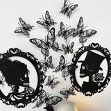 Boxtoday 12/16/48pcs Halloween Bat 3D Horror Skull Wall Stickers Halloween Party Decorations Home Haunted House Window Fridge Stickers