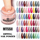 Boxtoday Dipping Powder Acrylic Powder Dip Powder Nails No Need Lamp Cure Natural Dry Long Lasting Nails Glitter Manicure Nail Art