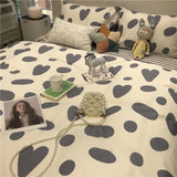 Boxtoday Black and White Cow Bedding Set Simple Home Textile Girl Kids adults Duvet Cover Sheet Pillowcase Bed Linens King 220x240cm