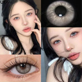 Boxtoday Color Contact Lenses with Diopters Blue Colored Lenses Myopia Color Lens Eyes Green Lenses Graduated Brown Natural Lenses