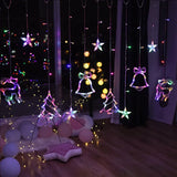 Boxtoday LED Star Lamp Curtain Garland Fairy String Lights Christmas Decoration Outdoor For Holiday Wedding Party New Year Decor