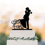 Boxtoday INS 15 Styles Mr&mrs Wedding Party Cake Topper Black Acrylic Wedding Scene Cake Supplies for Wedding Party Cake Decorations 2024