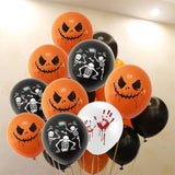 Boxtoday 10pcs/Set Scary Halloween Decoration 12inch Pumpkin Ghost Spider Latex Balloons Halloween Birthday Party Supply Kids Toys Globos