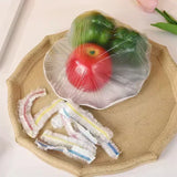 Boxtoday 50/100/200pcs Saran Wrap Colorful Disposable Food Cover Food Grade Fresh-keeping Plastic Bag Kitchen Refrigerator Accessories