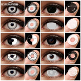 Boxtoday Colored Contact Lenses For Eyes 1Pair Cosplay Anime Lens Yearly Cosmetics Contact Lenses Halloween Lenses Beauty Makeup