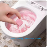 Boxtoday 10Pcs Toilet Cleaning Effervescent Tablets Automatic Cleaning Deodorant to Remove Urine Stains and Yellow Dirt Household Tools