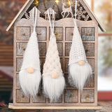 Boxtoday 3Pcs/lot Christmas Gnome Elf Doll Pendant Merry Christmas Decorations for Home Xmas Tree Ornament Navidad Natal New Year