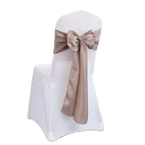 Boxtoday 10/50pcs Satin Chair Bow Sashes Wholesale Wedding Chair Knot Ribbon Ties For Party Event Hotel Banquet Supplies Home Decorations