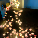 Boxtoday Cherry Blossom LED Lights 96LEDs 8 Modes USB Powered DIY Home Decor Lamp Party Wedding Christmas Festival Home Festive Decor