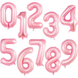 Boxtoday 32/40inch Number Foil Balloons Rose Gold Silver Digit Figure Helium Balloon Child Adult Birthday Wedding Decor Party Supplies