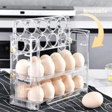 Boxtoday Egg Storage Box Side Door of Refrigerator Storage Organizer Kitchen Reversible Special Egg Storage Tray Kitchen Accessories