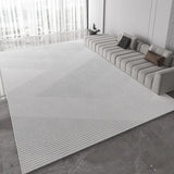 Boxtoday Light Grey Carpet Luxurious Geometric Stripes Living Room Carpets Large Size Decorative Rugs Comfortable Easy Clean Bedroom Rug