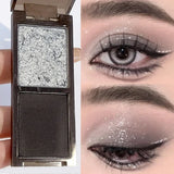 Boxtoday Waterproof Diamond Shimmer Eyeshadow Palettes Lasting Glitter Pearlescent Punk Smoky Red Black Eye Shadow Eyes Makeup Cosmetics