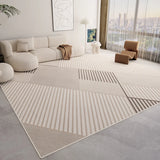 Boxtoday Minimalist Geometric Abstract Striped Carpet Comfortable Easy Clean Large Area Living Room Carpets Luxury Bedroom Decorative Rug