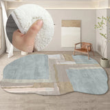 Boxtoday Decoration Carpet Irregular Round Living Room Home Special-shaped Thickened Fluffy Plush Sofa Lounge Bedroom Rug коврик decor