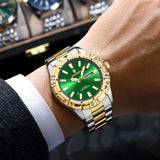 Boxtoday Luxury Quartz Man Watch Waterproof Luminous Date Week Men Watch Military Stainless Steel Men's Watches Sport Male Clock