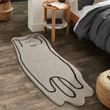 Boxtoday Bedside Rugs White Carpet Thickened Cartoon Door Mat Bedroom Rug LivingRoom Decorative IG Cute Kitten Puppy Customized 양탄자 тапис