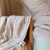 Boxtoday Summer Quilt French Style 2024 New Pure Cotton Double Layer Yarn Soybean Fiber Cool Blanket Air Condition Quilt