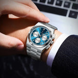 Boxtoday Luxury Man Quartz Watch Sport Military Watch For Men Waterproof Luminous Date Chronograph Stainless Steel Men's Watches