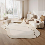 Boxtoday Irregular Lines Minimalist Carpet Artistic Creative Stripes Living Room Carpet Large Size Easy Clean Rug Comfortable Bedroom Rug