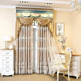 Boxtoday European Luxury Thick Half shading Curtains For Living Room Bedroom Embroidered Tulle Curtain Hotel Luxury Home Decor