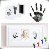 Boxtoday Pet Dog Cat Paw Print Ink Kit Pad Baby Handprint Footprint Safe Non-toxic Mess-free DIY Hand Footprint Easy Clean Pet Souvenir