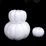 Boxtoday 1Pcs 10/13/20cm White Foam Pumpkin Model Realistic Handmade Pumpkins Artificial Fruits DIY Handmade Craft Decorative Decor Gift