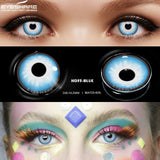 Boxtoday Cosplay Contact Lenses for Eyes Anime Cosplay Colored Lenses Black Blue Multicolored Lenses Contact Lens Beauty Makeup