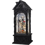 Boxtoday Halloween Ghost Projection Snow Globe Lantern with 6-Hour Timer, Battery Operated for Spooky Halloween Festival Party