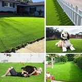 Boxtoday Artificial Grass Turf Runner Rug Synthetic Grass Pet Carpet 0.5" Pile Height for Outside Patio Garden Lawn Balcony Landscape Dog