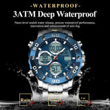 Boxtoday Sport Wristwatch for Man LED Alarm Dual Time Display Digital Quartz Men Watch Electronic Waterproof Men's Watches Reloj