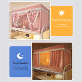 Boxtoday French lace Dormitory Mosquito Net Bed Tent Canopy Square Mosquito Net Blackout curtain window