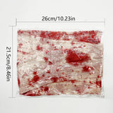 Boxtoday 3m Halloween Bloody Cloth Strips Blood Gauze Bandage Haunted House Warning Isolation Belt Home Horror Party Scene Decor Props