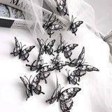 Boxtoday 12/16/48pcs Halloween Bat 3D Horror Skull Wall Stickers Halloween Party Decorations Home Haunted House Window Fridge Stickers