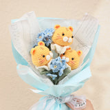 Boxtoday Crochet Knitting Animal Or Flower Bouquets Kit With Cotton Yarn Thread Instructions DIY Knit Tool Set Accessories