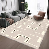 Boxtoday White Black Striped Carpet Minimalist Luxury Living Room Carpets Modern Art Home Decoration Rug Comfortable Soft Bedroom Rugs