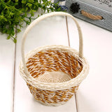 Boxtoday Weaving Baskets Plastic Rattan Portable High-quality Multi-functional Home Decor Home Storage Flower Basket Woven Design