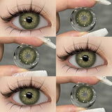 Boxtoday Natural Colored Contact Lenses for Eyes 1pair New Contact Lenses Blue Colorful Lenses Green Lenses Fashion Colored Lens