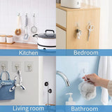 Boxtoday Self Adhesive Hooks Heavy Duty Wall Hooks Transparent Multi-Purpose Hooks Door Key Towel Wall Hook for Bathroom Kitchen Home