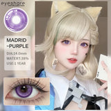 Boxtoday 1pair Colored Contact Lenses Purple Eye Lenses Yearly Cosplay Red Lenses Cosmetic Contact Helloween Soft Makeup Pupils