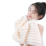Boxtoday High quality jelly velvet absorbent coral velvet bath towel, household thickened non shedding plush set bathrobe