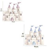 Boxtoday 91cm Pink Castles Party Cutout Baby Shower Girl Birthday Party Cardboard DIY Decor Wedding Anniversary Valentine's Day Backdrop