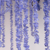 Boxtoday 5PCS Wisteria Artificial Hanging Flower Vine for Arch Backdrop Decor Wedding Home Decoration Silk Wisteria String Fake Flower